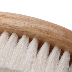 Natural Soft Goat Bristle Hair Fade Brush