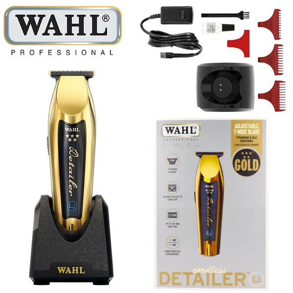 WAHL PROFESSIONAL 5 STAR GOLD CORDLESS DETAILER LI TRIMMER 8171-700 - L&T  Beauty Barber