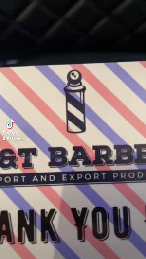 Premium Barber Cape With HairStop Neck Collar (RWB)