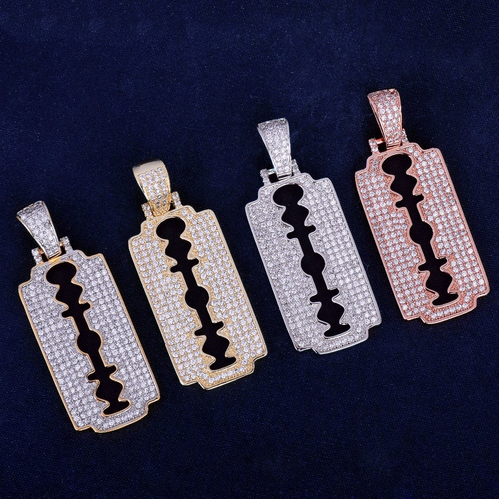 Razor Blade Pendant & Necklace