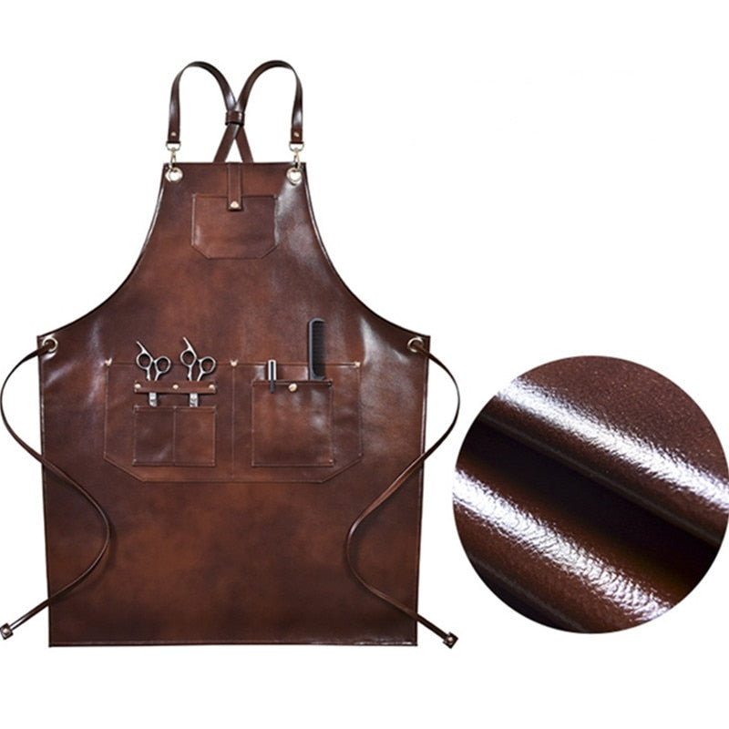 Barber Apron Brown