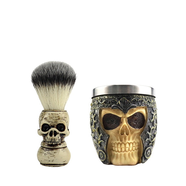 Skull Spartan Shaving Beard Kit