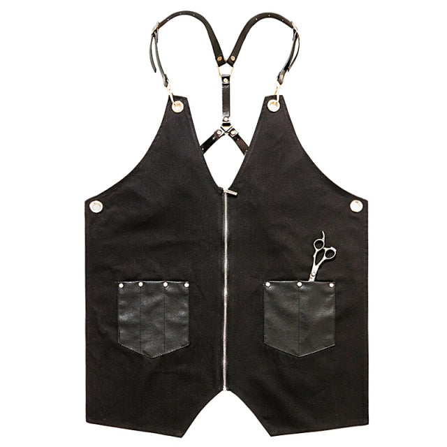 Barber Black Vest