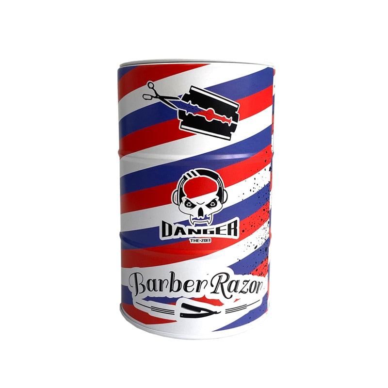 Barber Pole Blade Disposal Trash Box